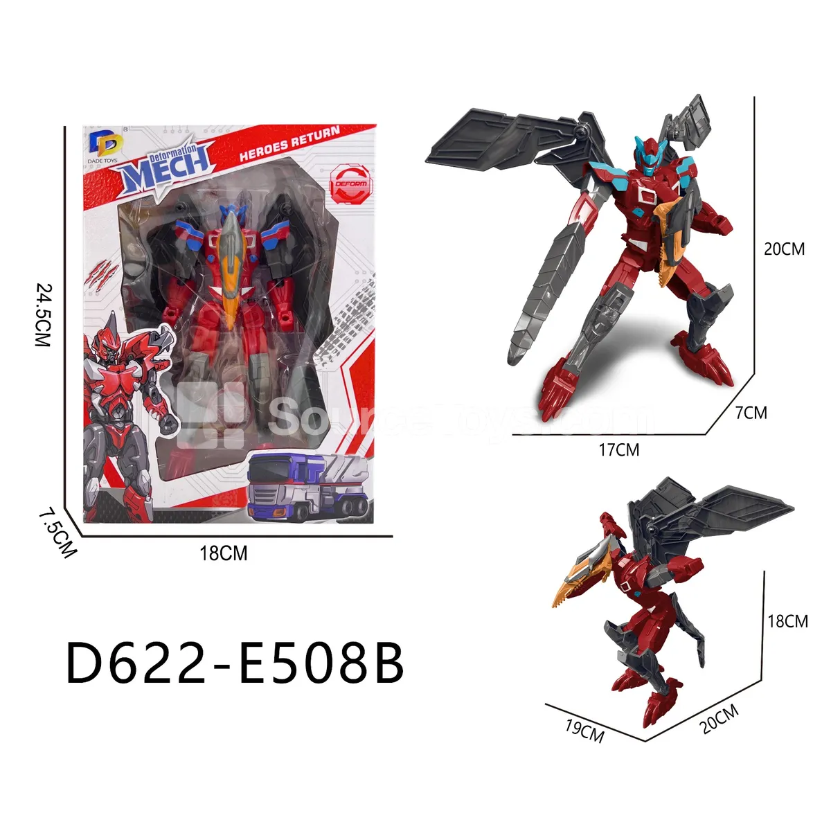 Transforming Mecha Toy, Window Box (D622-E508B)