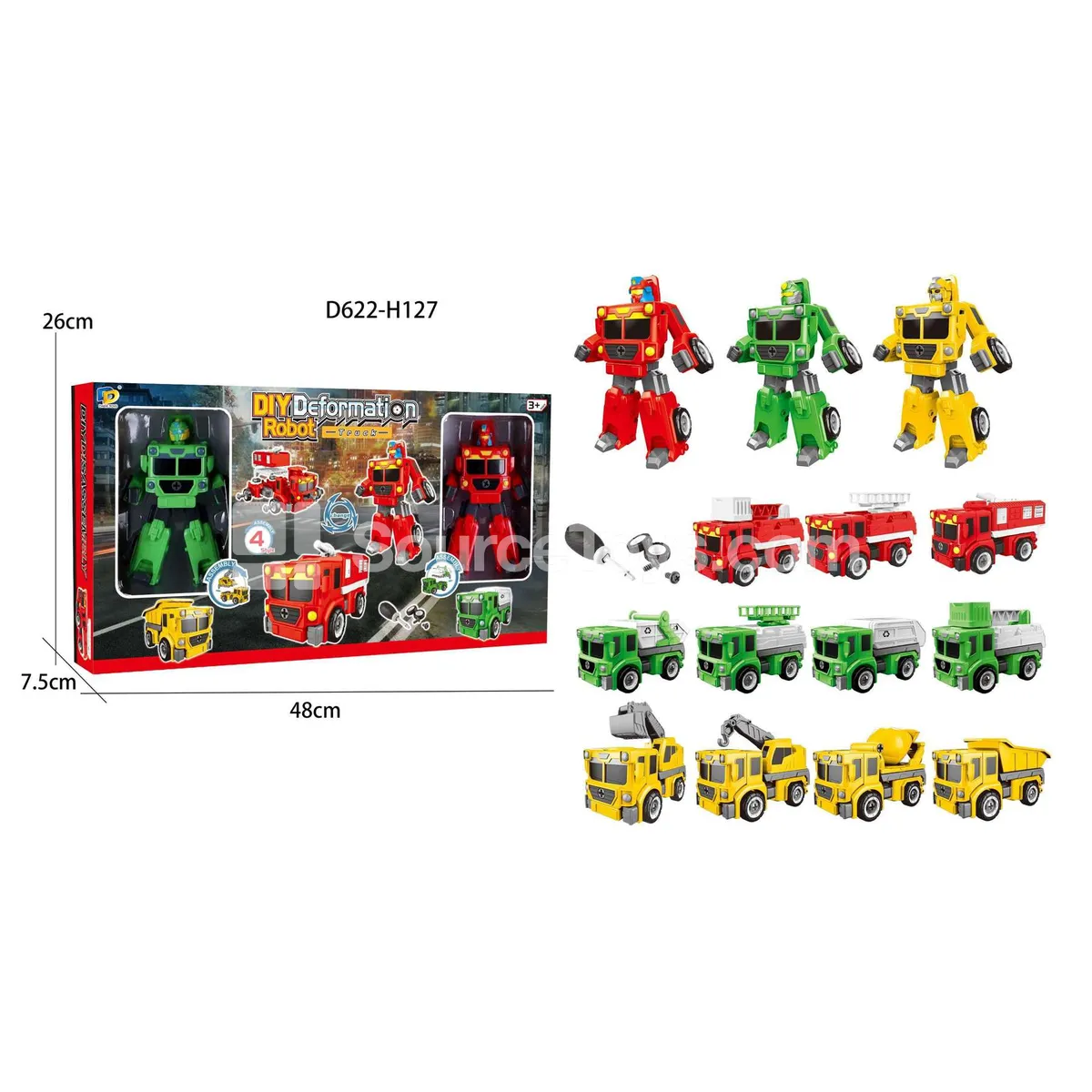 DIY Transforming Vehicle Model Kit (D622-H127) DIY Transforming Vehicle Model Kit (D622-H127)