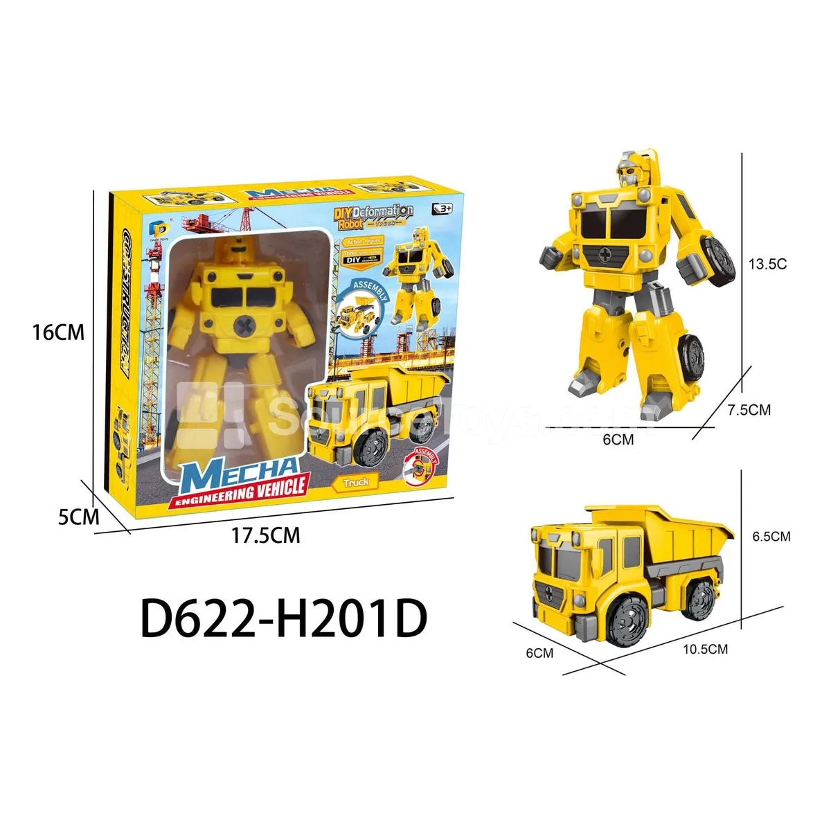 DIY Assembly Transforming Construction Vehicle (D622-H201D) DIY Assembly Transforming Construction Vehicle (D622-H201D)
