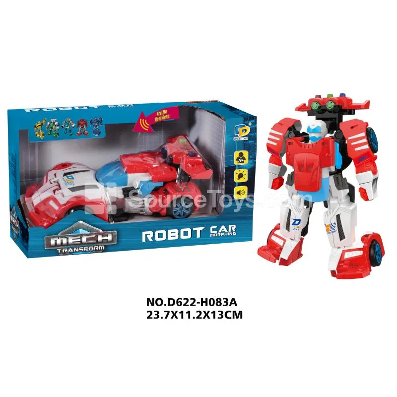 Transforming Mecha Toy with Music and Lights (D622-H083A)