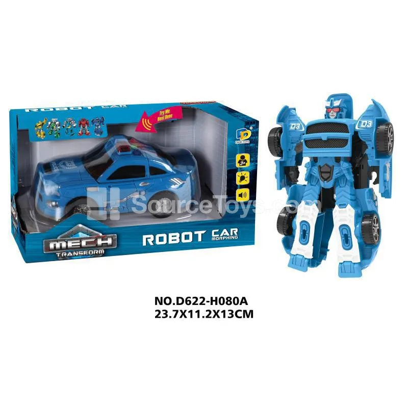 Transforming Mecha Toy with Music and Lights (D622-H080A)