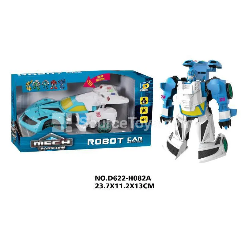 Transforming Mecha Toy with Music and Lights (D622-H082A)