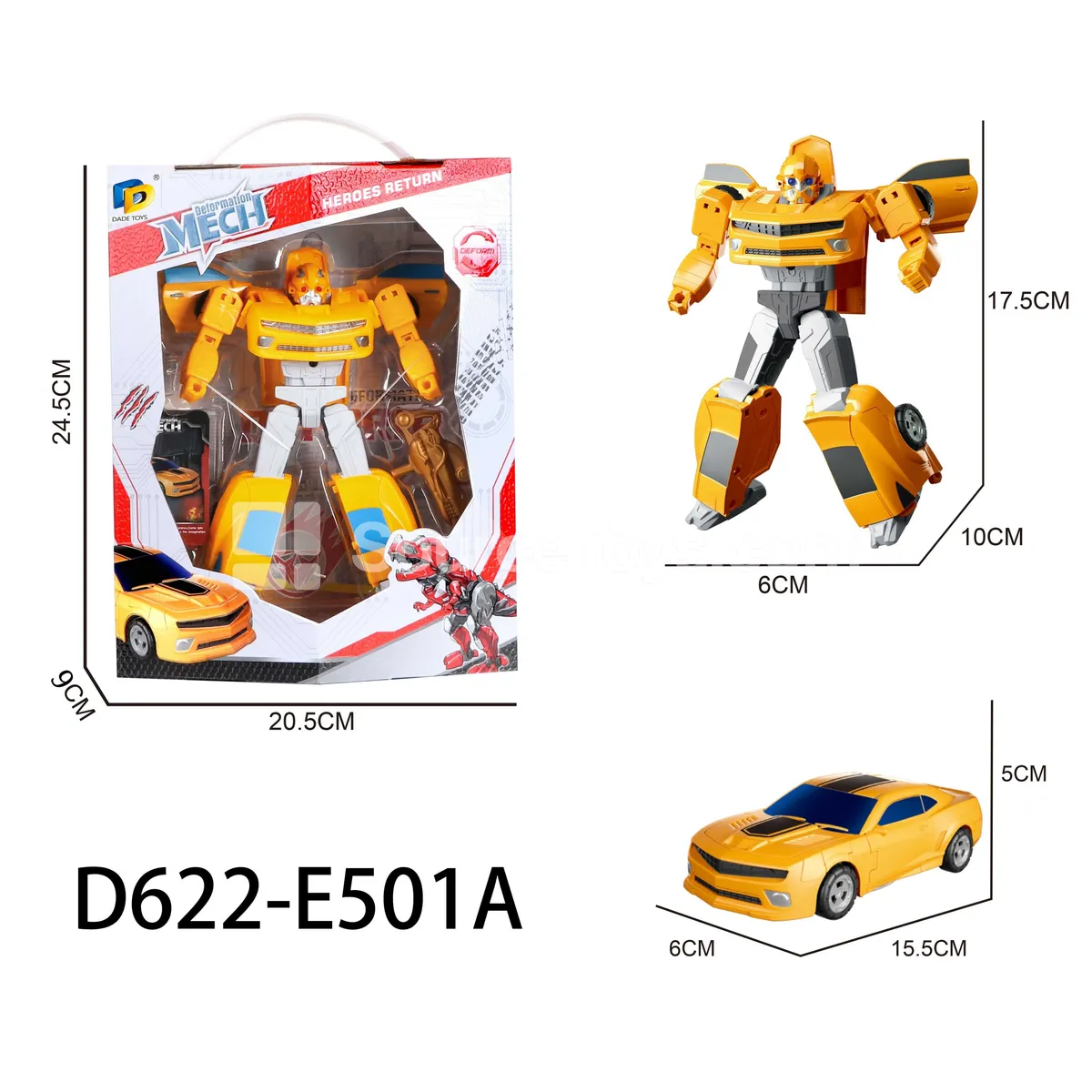 Transforming Mecha Toy, Window Box (D622-E501A) Transforming Mecha Toy, Window Box (D622-E501A)