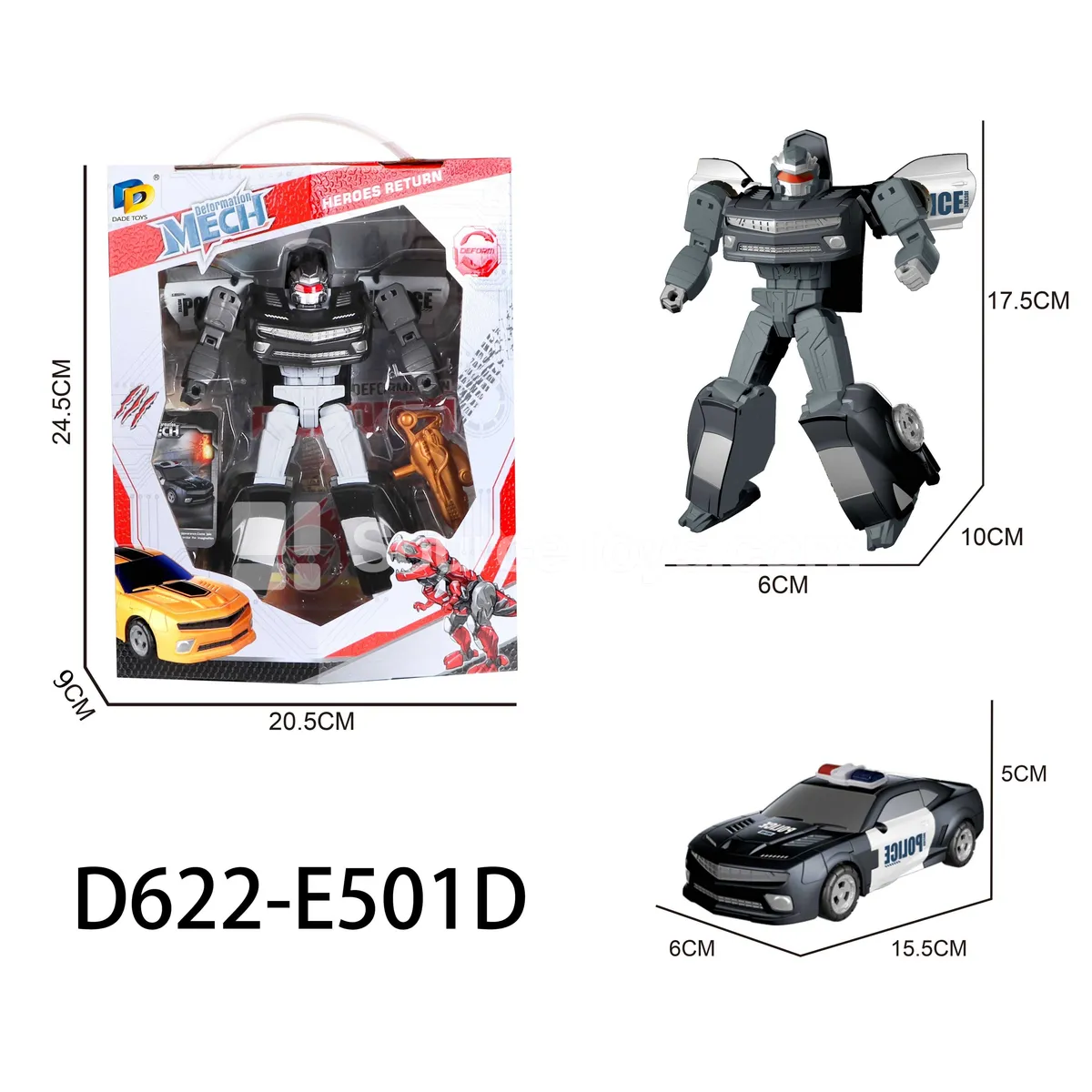 Transforming Mecha Toy, Window Box (D622-E501D) Transforming Mecha Toy, Window Box (D622-E501D)