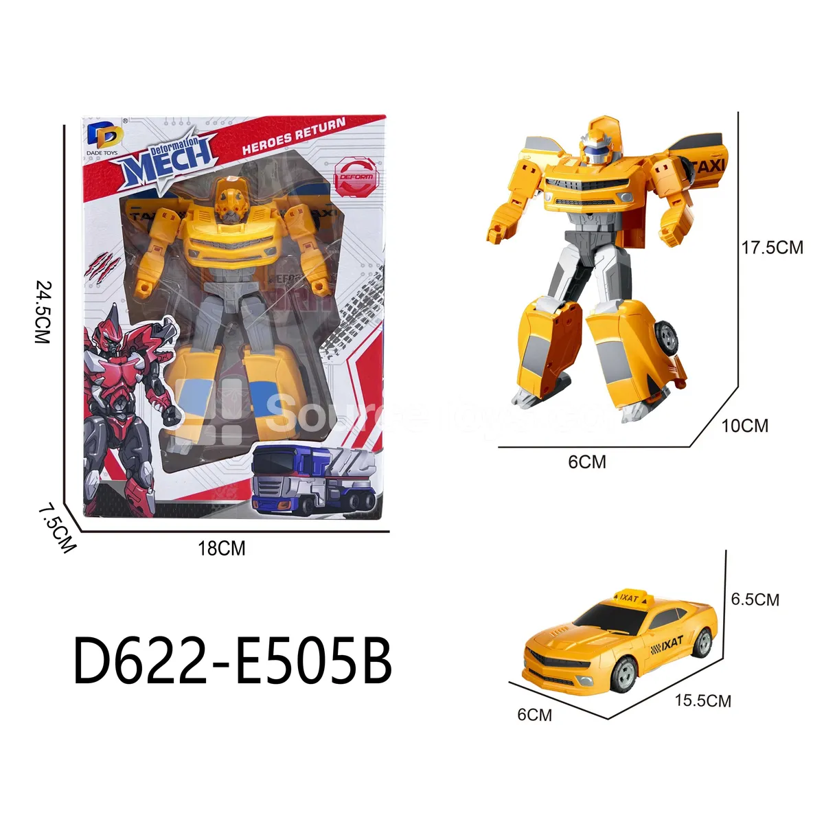 Transforming Mecha Toy, Window Box (D622-E505B) Transforming Mecha Toy, Window Box (D622-E505B)