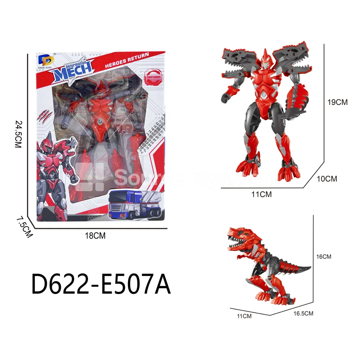 Transforming Mecha Toy, Window Box (D622-E507A) Transforming Mecha Toy, Window Box (D622-E507A)