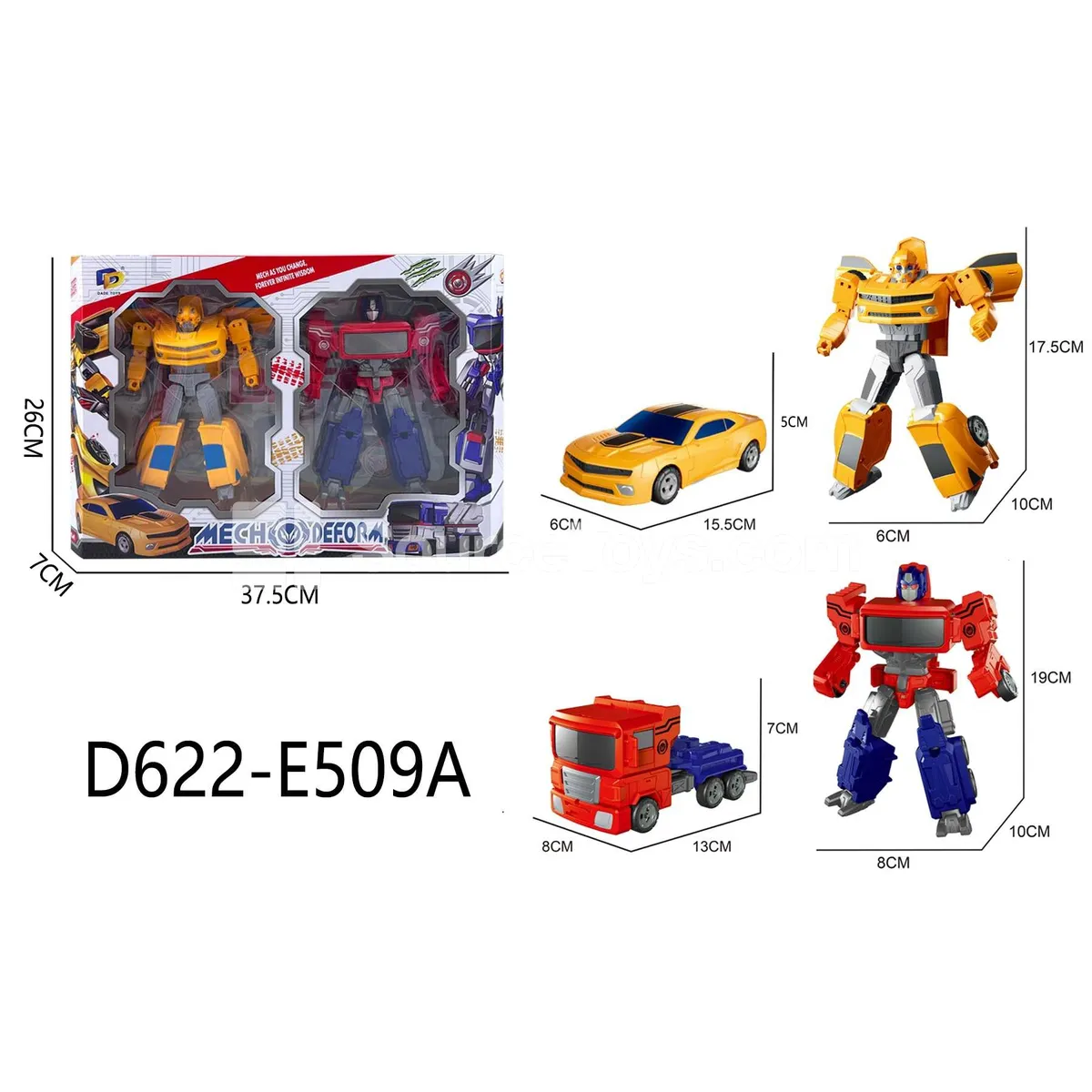 Transforming Mecha Toy, Window Box (D622-E509A) Transforming Mecha Toy, Window Box (D622-E509A)