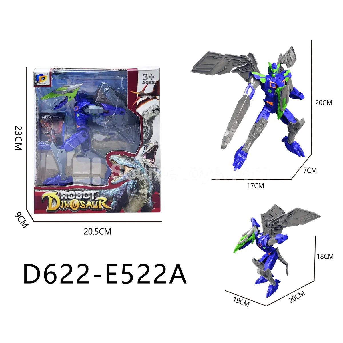 Transforming Mecha Toy, Window Box (D622-E522A) Transforming Mecha Toy, Window Box (D622-E522A)