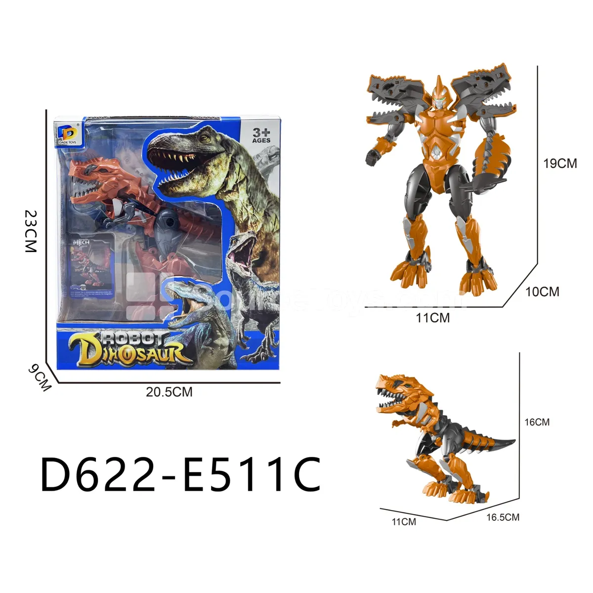 Transforming Mecha Toy, Window Box (D622-E511C) Transforming Mecha Toy, Window Box (D622-E511C)