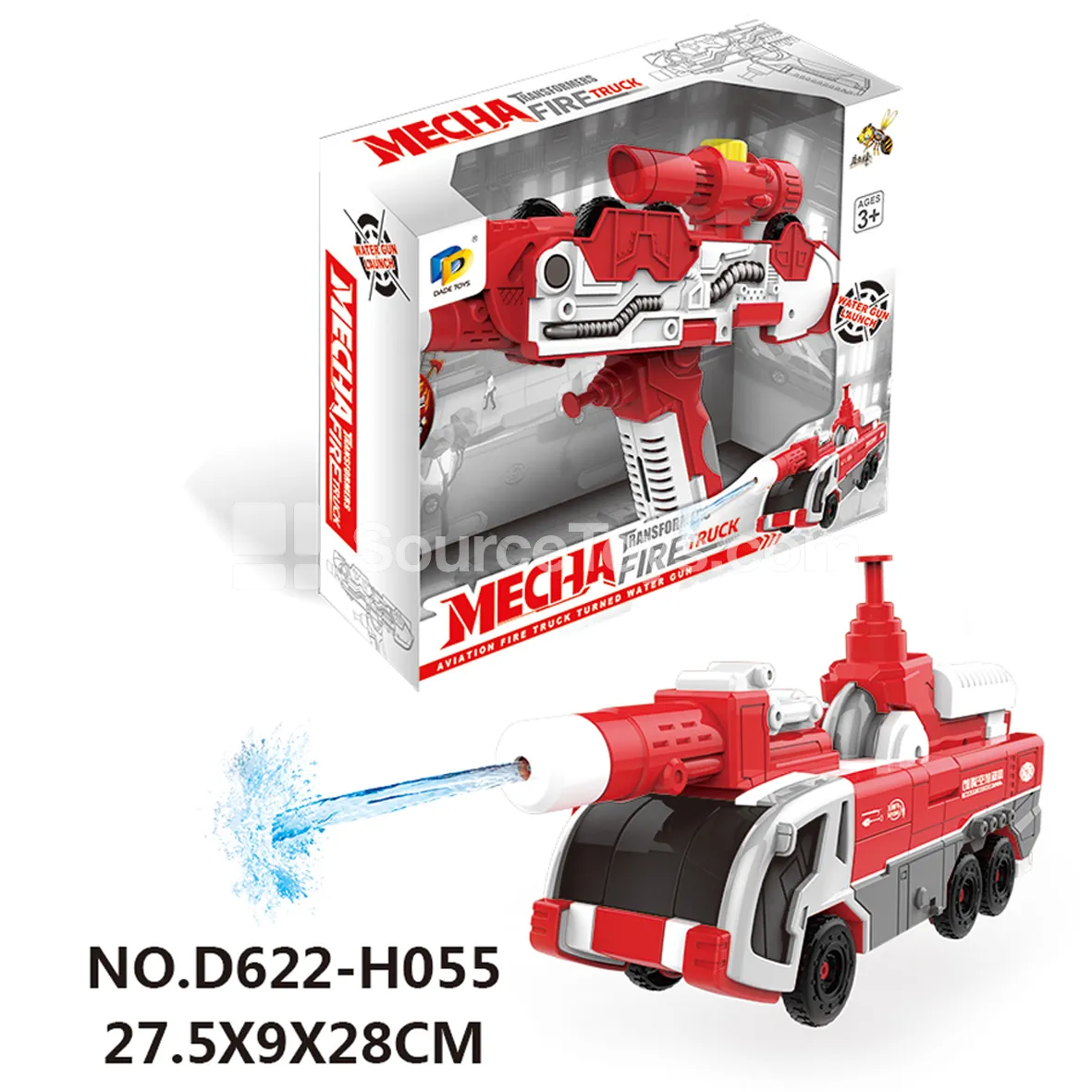 Transforming Fire Truck Toy (D622-H055) Transforming Fire Truck Toy (D622-H055)