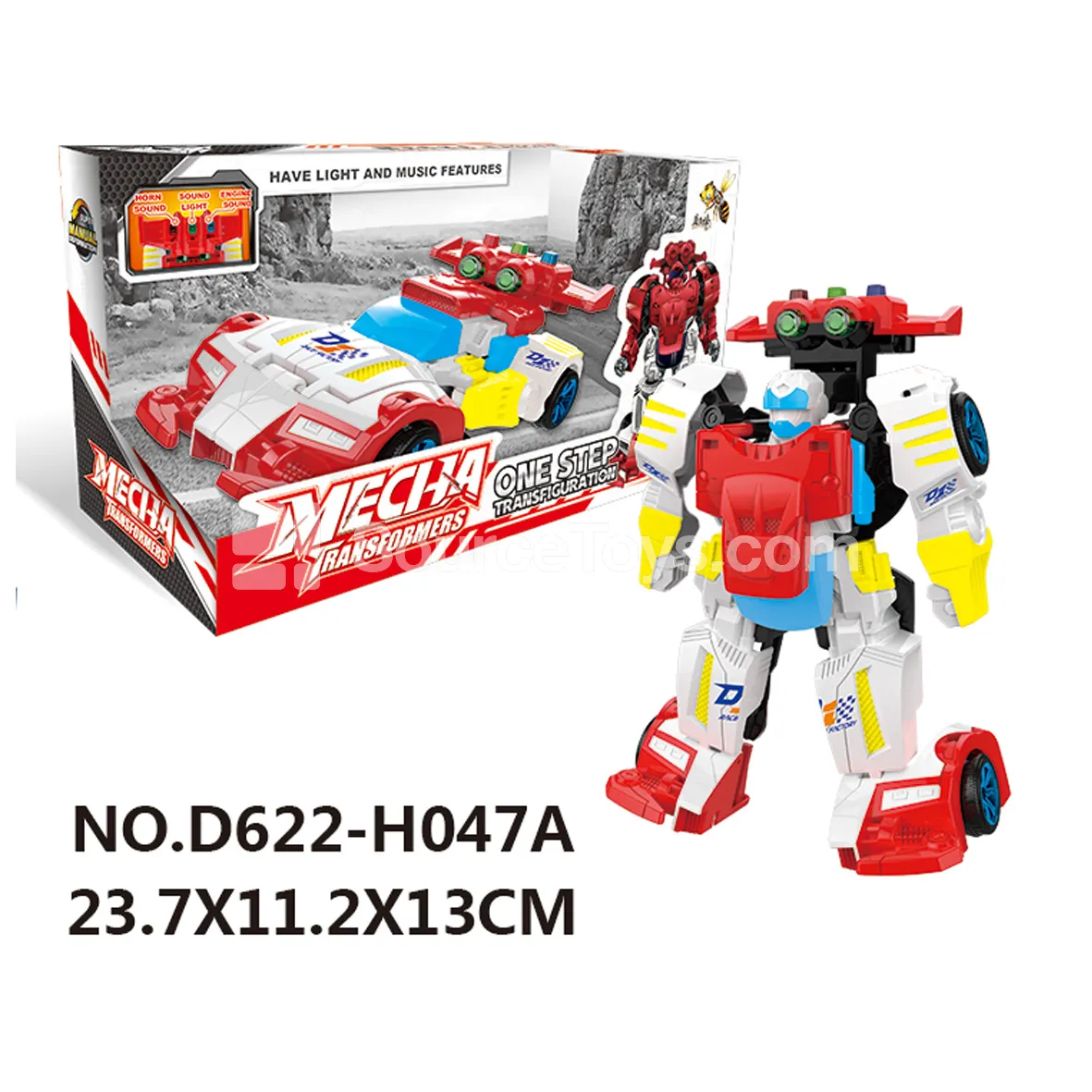 Transforming Mecha Toy with Music and Lights (D622-H047A) Transforming Mecha Toy with Music and Lights (D622-H047A)