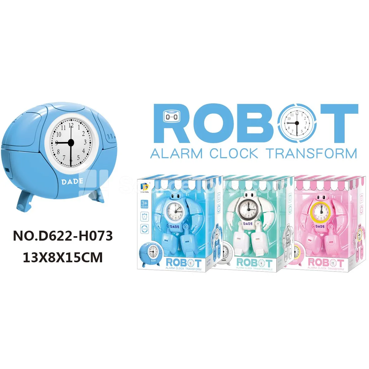 Transforming Robot Alarm Clock (D622-H073A) Transforming Robot Alarm Clock (D622-H073A)