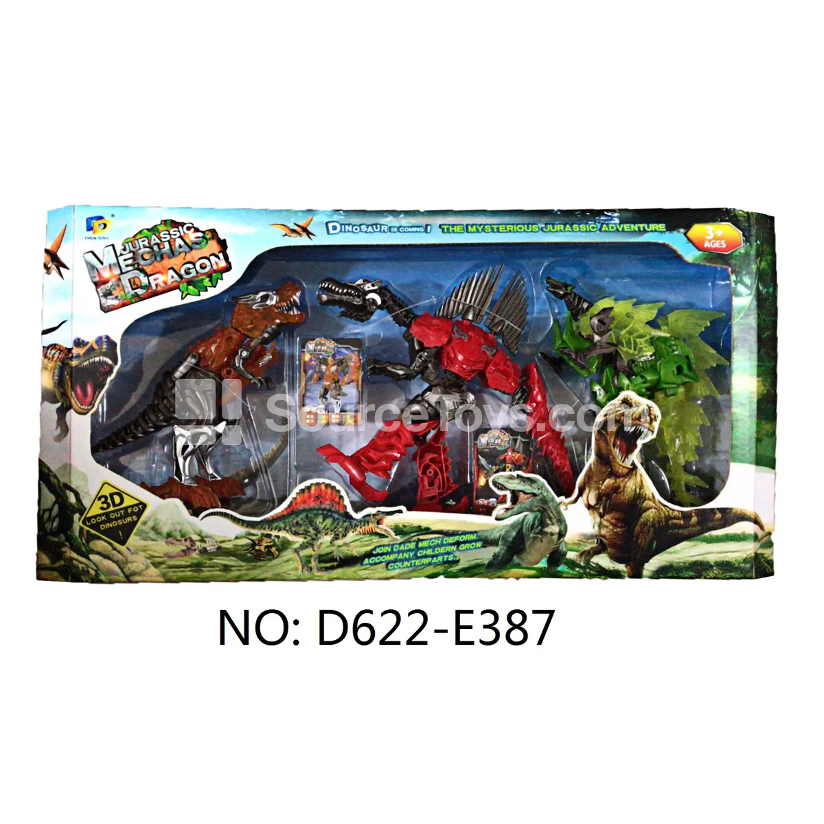 Transforming Toy Dinosaurs, 3-Pack Transforming Toy Dinosaurs, 3-Pack