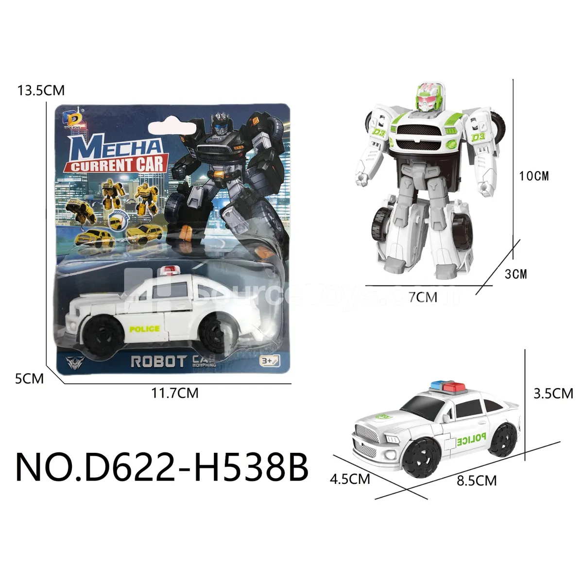 DIY Assembly Transforming Police Vehicle (D622-H538B) DIY Assembly Transforming Police Vehicle (D622-H538B)