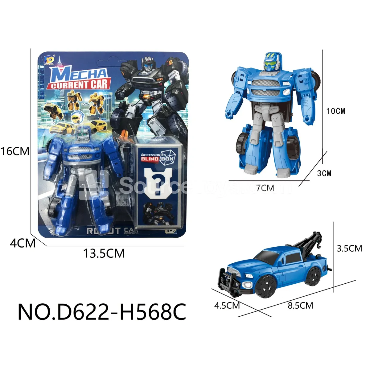 DIY Transforming Pickup Truck Model Kit (D622-H568C) DIY Transforming Pickup Truck Model Kit (D622-H568C)