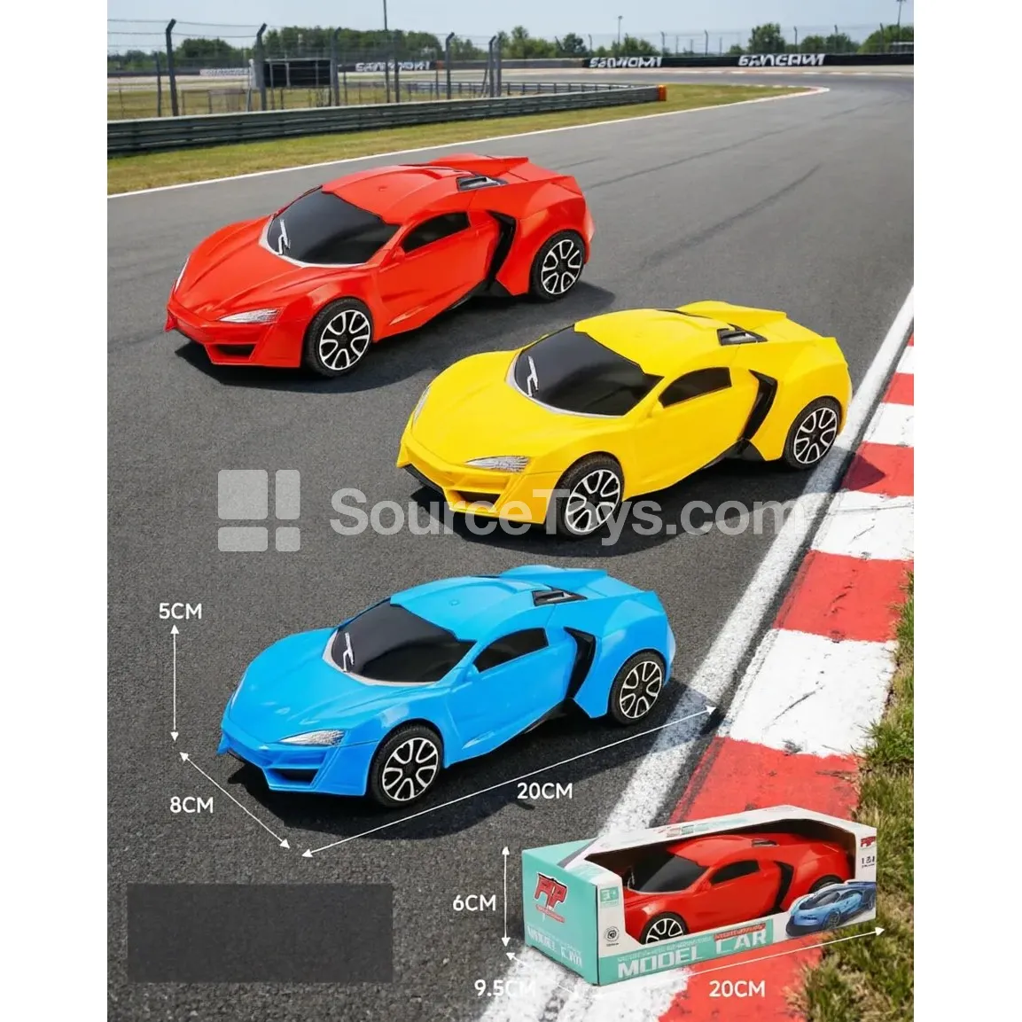 Friction-Powered City Race Car, 3 Assorted Colors (3178B) Friction-Powered City Race Car, 3 Assorted Colors (3178B)