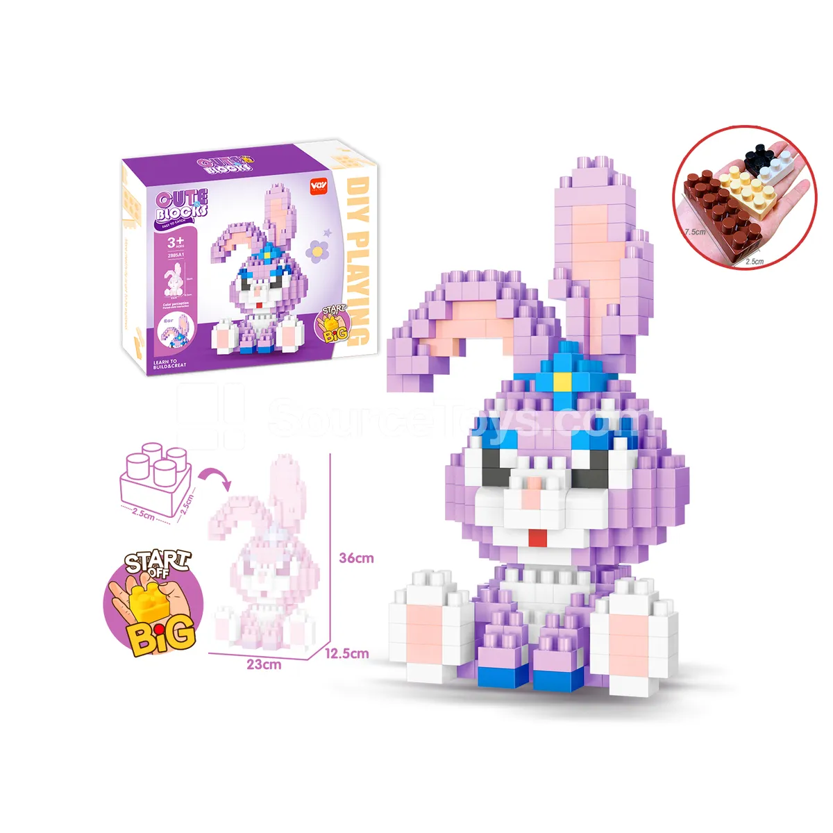 Large Building Block Set, 328 Pieces (2885A1) Large Building Block Set, 328 Pieces (2885A1)