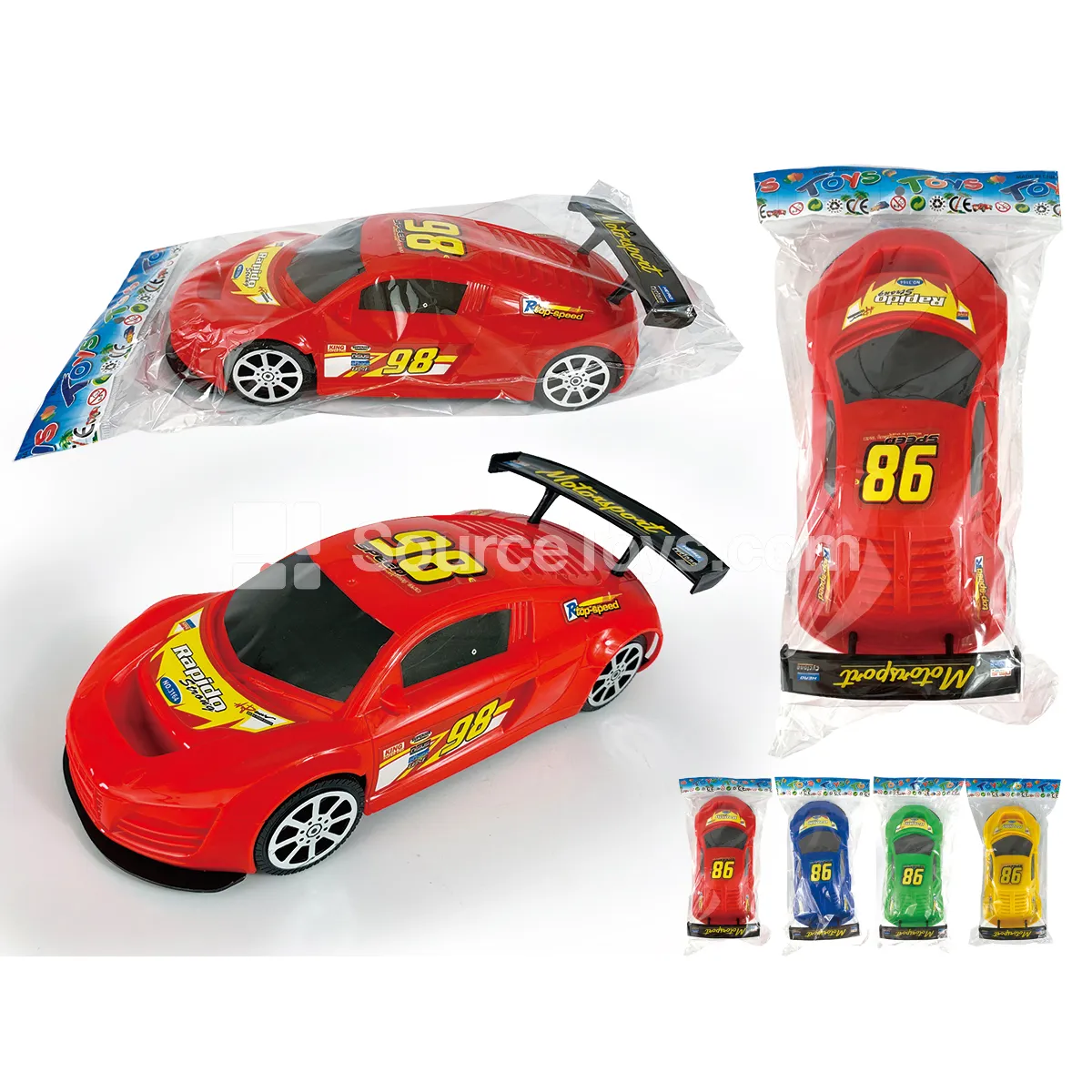 Solid-Color Friction-Powered Toy Car (3164A) Solid-Color Friction-Powered Toy Car (3164A)
