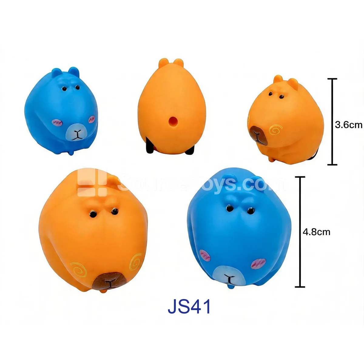 Capybara Pull-Back Toy Car with UV Print (JS41) Capybara Pull-Back Toy Car with UV Print (JS41)