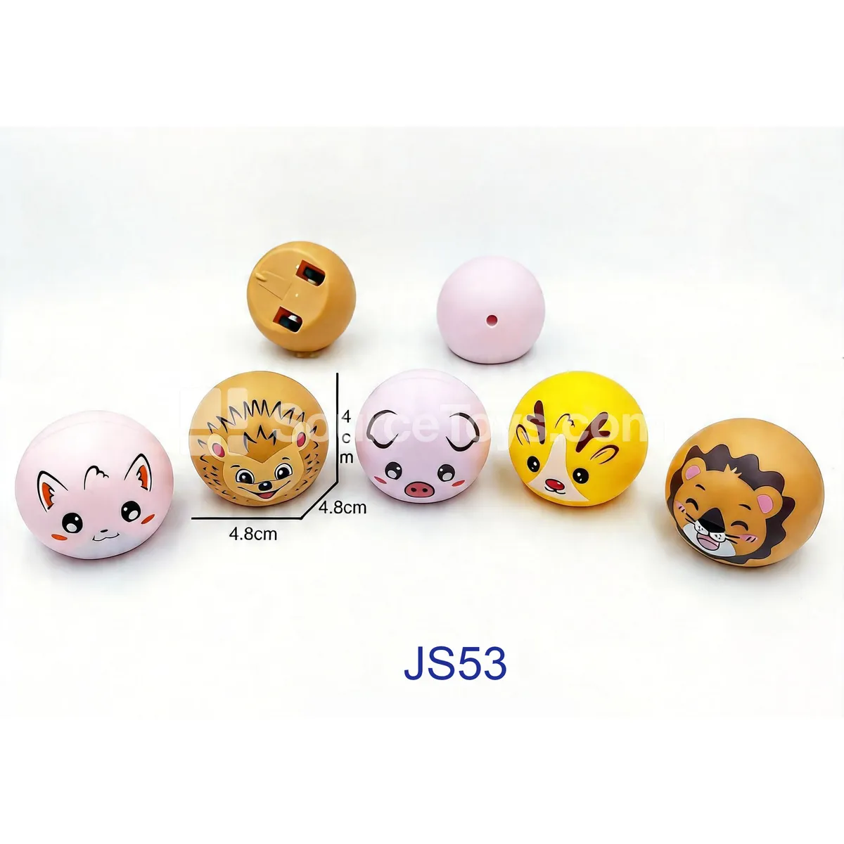 Pull-Back Roly-Poly Ball Cars, 5 Assorted Animal Designs (JS53) Pull-Back Roly-Poly Ball Cars, 5 Assorted Animal Designs (JS53)