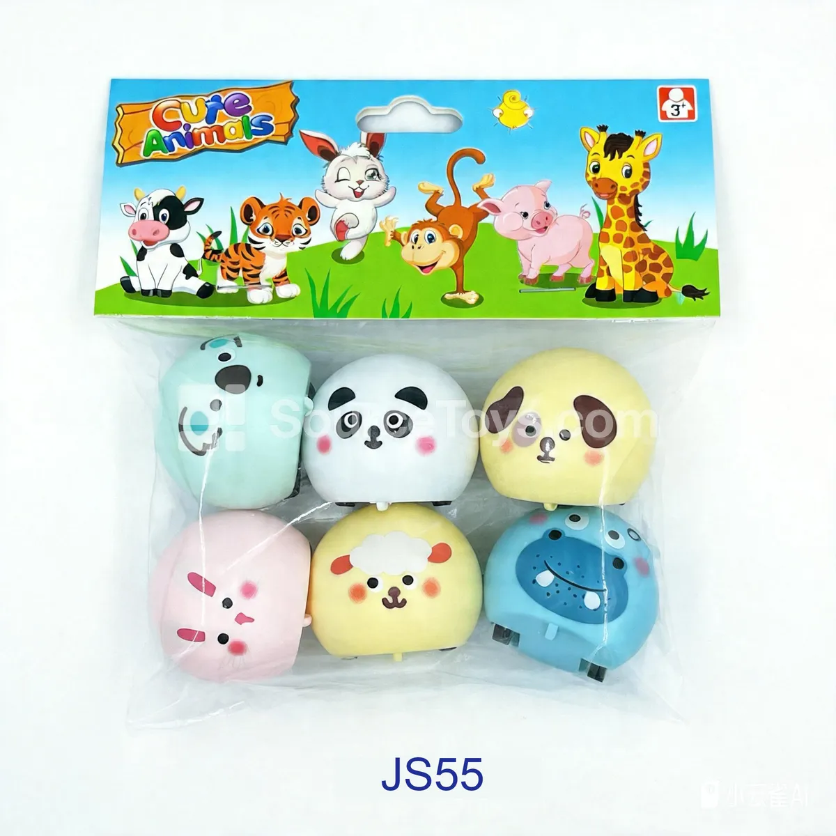 Animal Roly-Poly Pull-Back Ball Vehicles, 6-Pack (JS55) Animal Roly-Poly Pull-Back Ball Vehicles, 6-Pack (JS55)