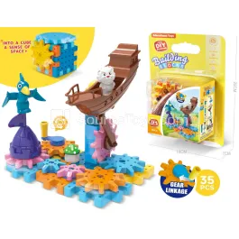 Pirate Ship Gear Building Blocks, 35 Pieces (601-10A)