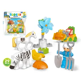 Farm Animal Building Blocks Set, 29 Pieces (JS618B3-1) Farm Animal Building Blocks Set, 29 Pieces (JS618B3-1)