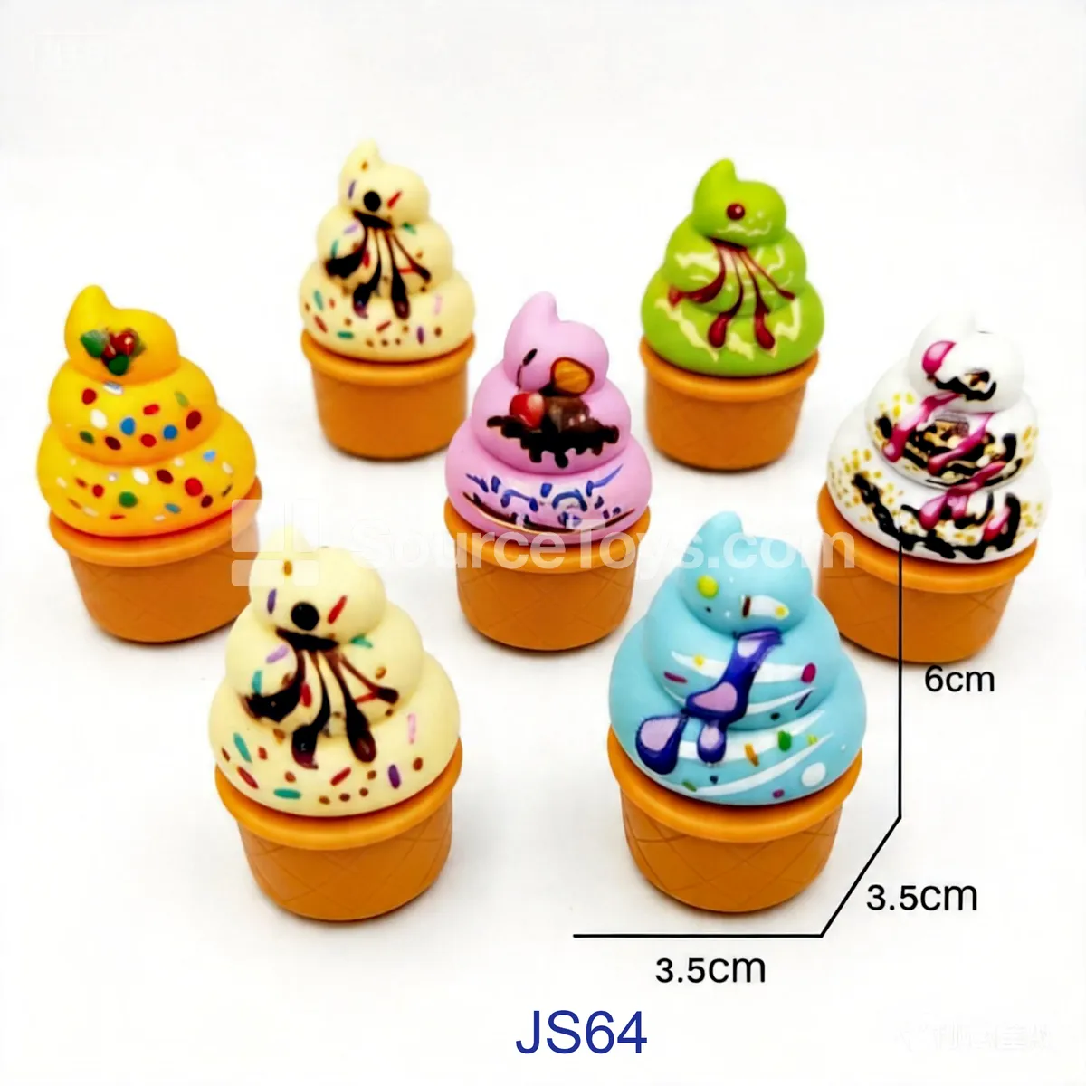 Pretend-Play Pull-Back Ice Cream Toy, 6 Faces (JS64) Pretend-Play Pull-Back Ice Cream Toy, 6 Faces (JS64)