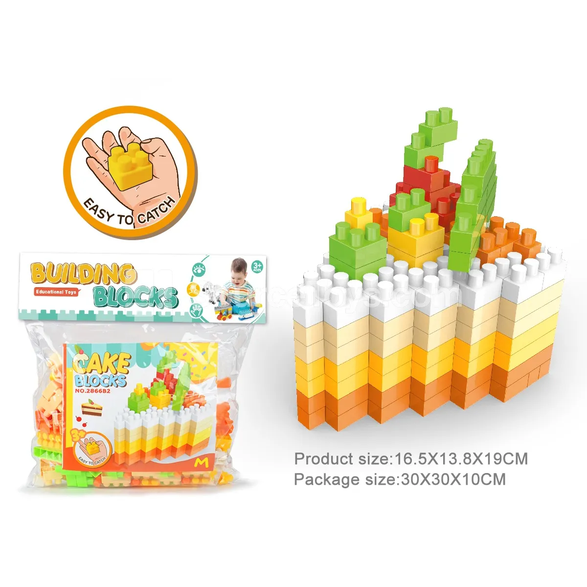 Cake Building Blocks Set, 143 Pieces (2866B2) Cake Building Blocks Set, 143 Pieces (2866B2)