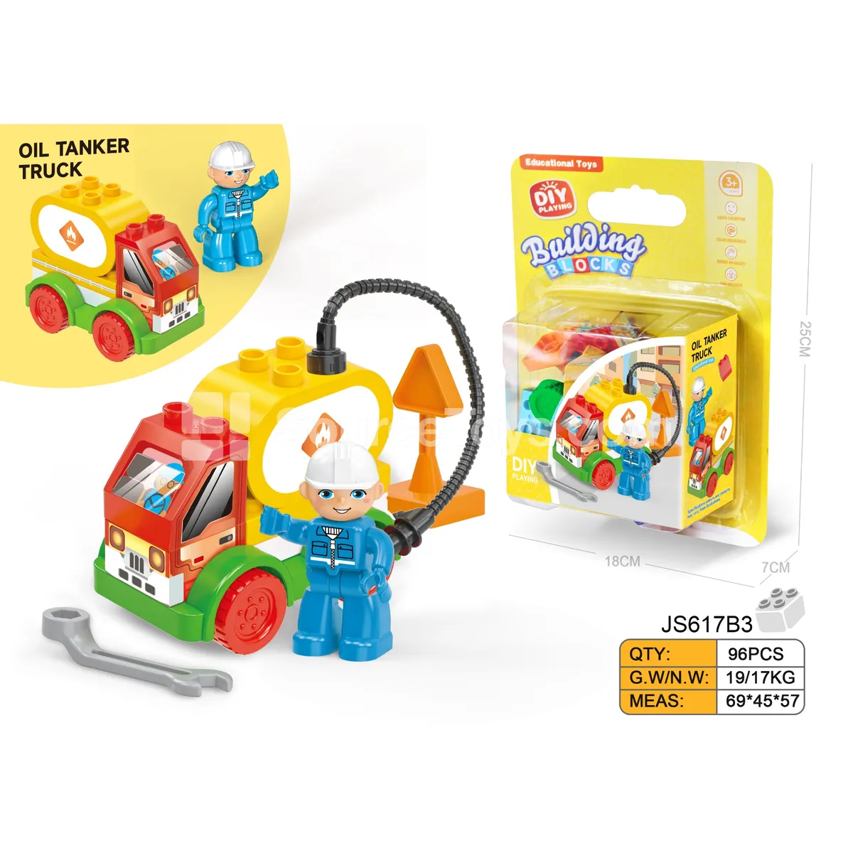 Oil Tanker Building Block Set, 12 Pieces (JS617B3) Oil Tanker Building Block Set, 12 Pieces (JS617B3)