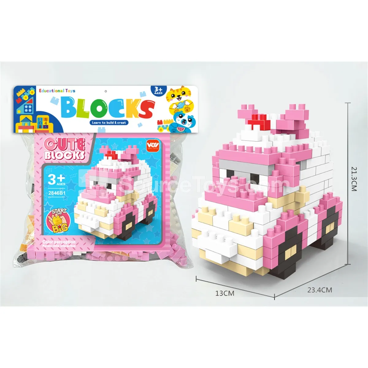 Ambulance Building Block Set, 220 Pieces (2846B1)