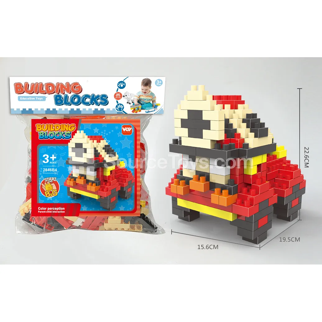 Fire-Rescue Vehicle Building Block Set, 224 Pieces (2846B4) Fire-Rescue Vehicle Building Block Set, 224 Pieces (2846B4)