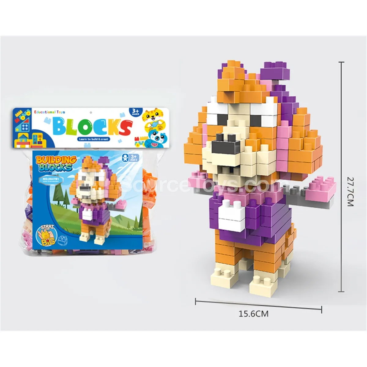 Large-Piece Building Block Set, 176 Pieces (2847B1) Large-Piece Building Block Set, 176 Pieces (2847B1)