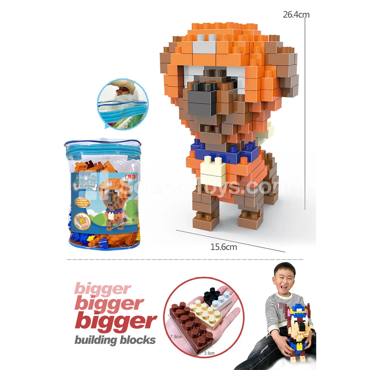 Large Building Blocks Set, 181 Pieces (2847C6) Large Building Blocks Set, 181 Pieces (2847C6)