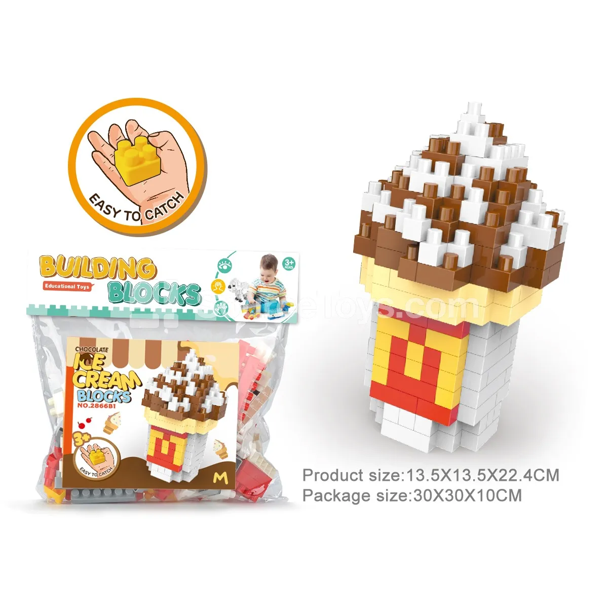 Large-Piece Building Block Set, 199 Pieces (2866B1) Large-Piece Building Block Set, 199 Pieces (2866B1)