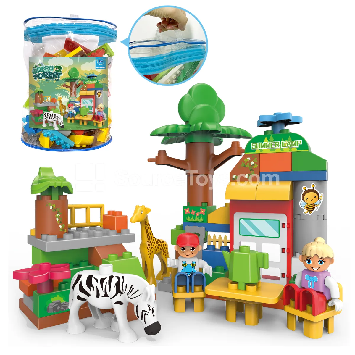 Green Forest Building Block Set (2858C10) Green Forest Building Block Set (2858C10)