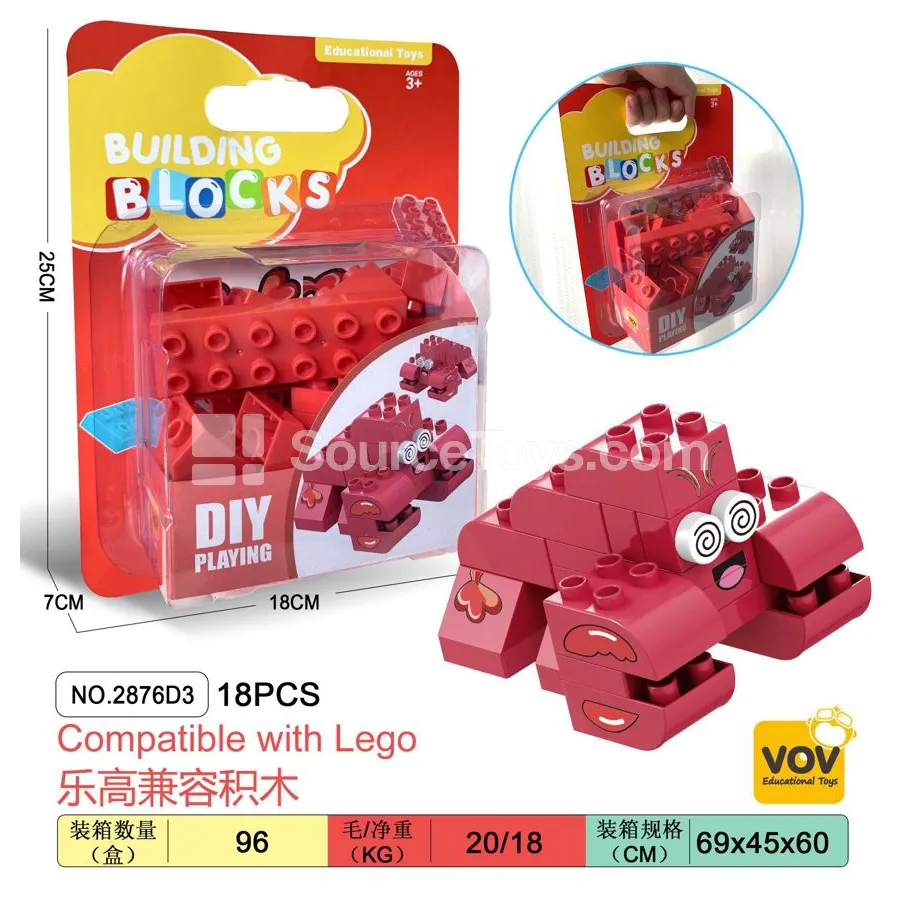 Crayfish Building Block Set, 18 Pieces (2876D3) Crayfish Building Block Set, 18 Pieces (2876D3)
