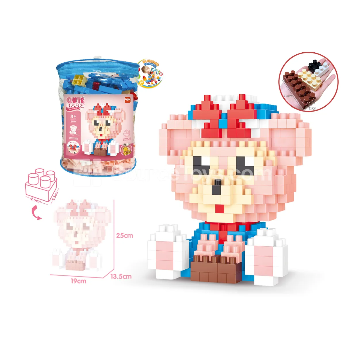 Large Building Block Set, 344 Pieces (2885B4) Large Building Block Set, 344 Pieces (2885B4)