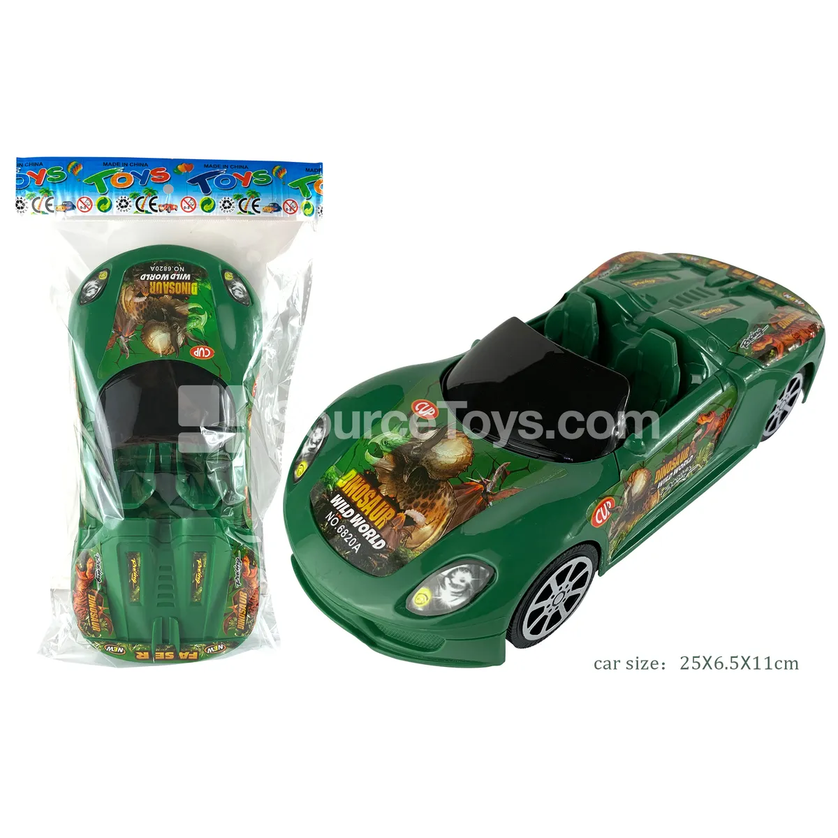 Dinosaur Friction-Powered Toy Car (6820A)