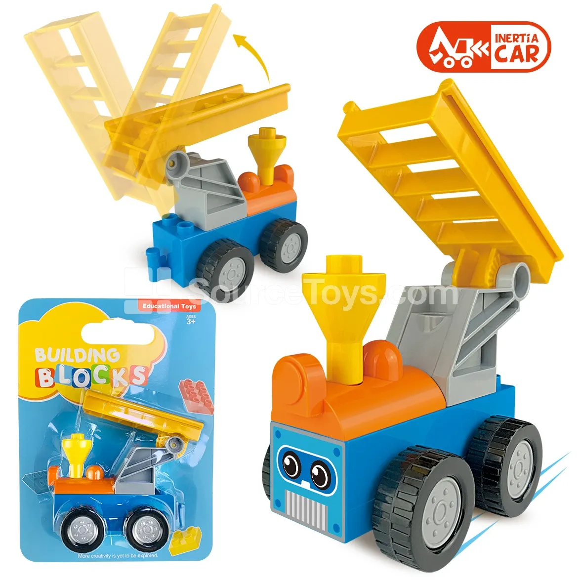 Friction-Powered Construction Ladder Building Blocks, 6 Assorted Designs (JS602B4) Friction-Powered Construction Ladder Building Blocks, 6 Assorted Designs (JS602B4)