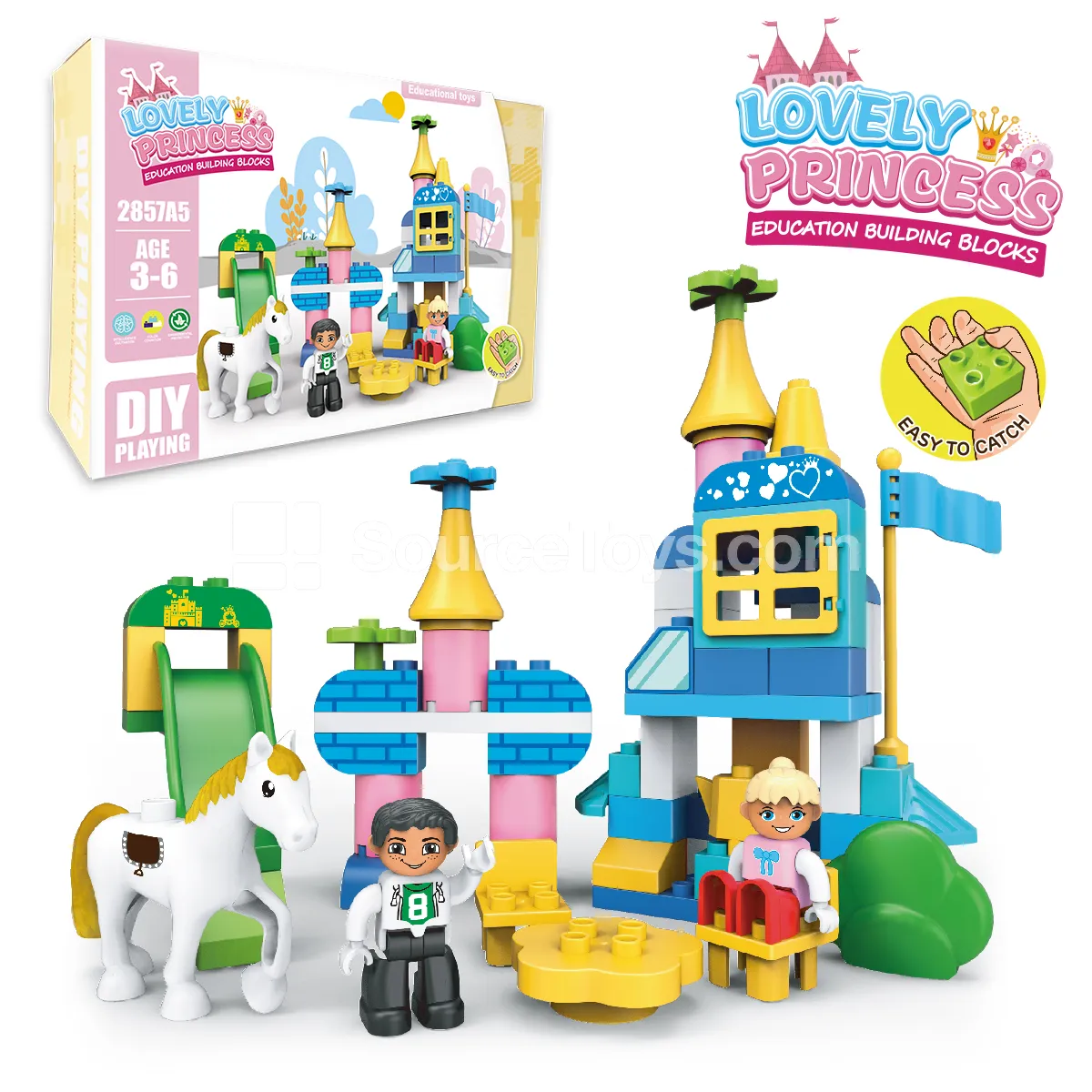 Princess Building Block Set, 66 Pieces (2857A5) Princess Building Block Set, 66 Pieces (2857A5)