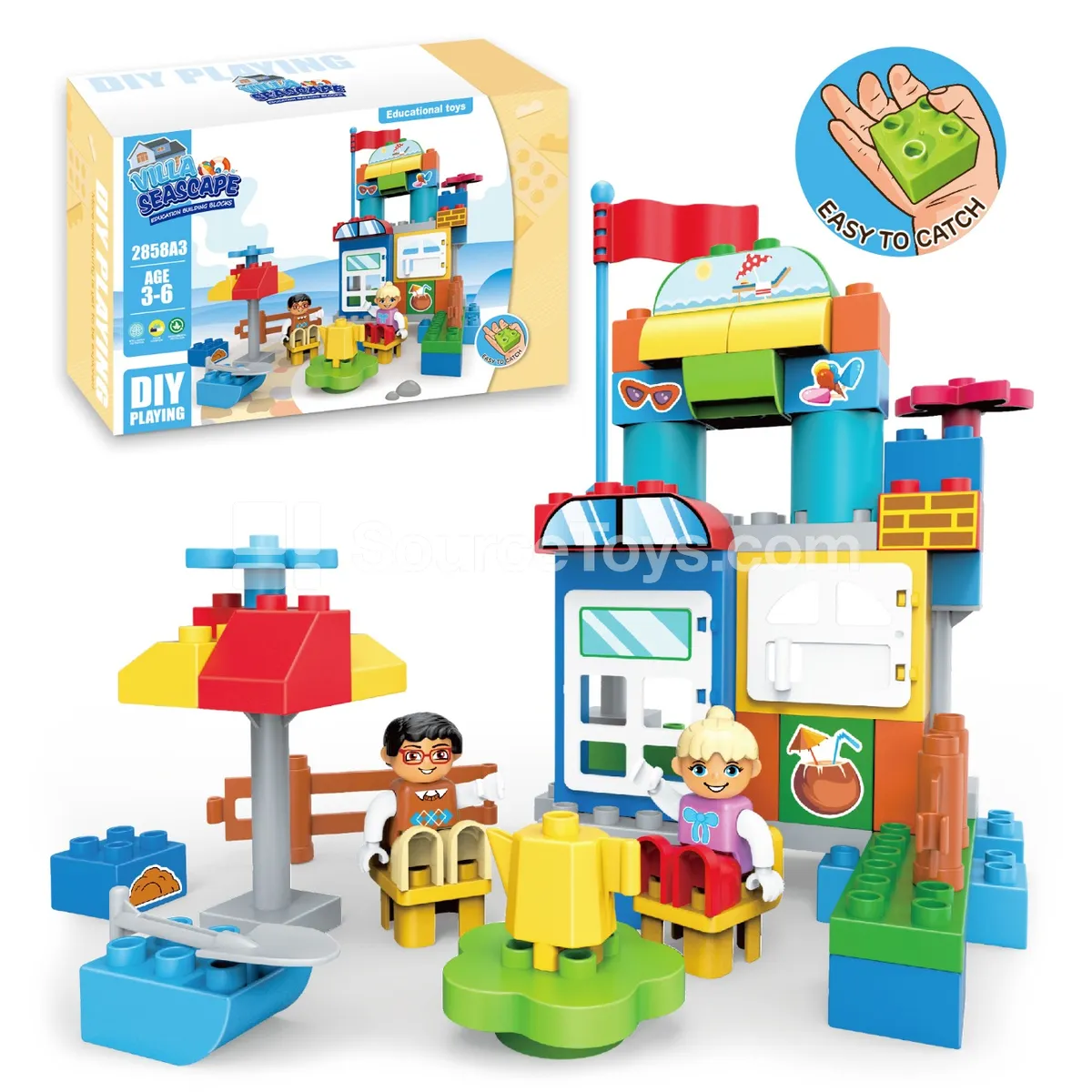 Bay Villa Building Block Set, 57 Pieces (2858A3) Bay Villa Building Block Set, 57 Pieces (2858A3)