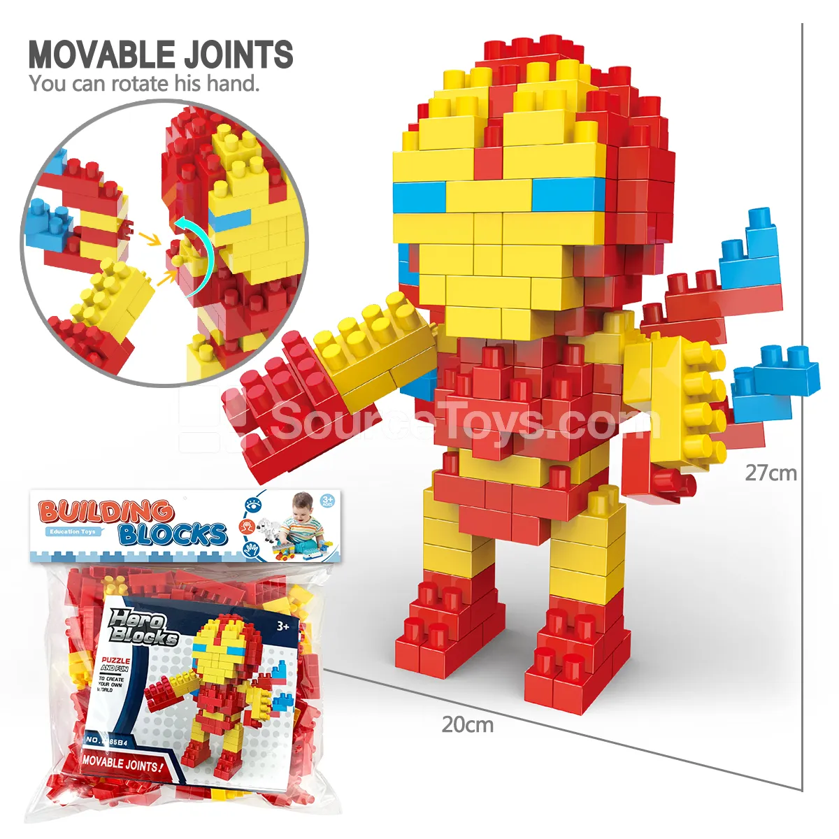 Iron Man Building Block Set, 181 Pieces (2865B4) Iron Man Building Block Set, 181 Pieces (2865B4)
