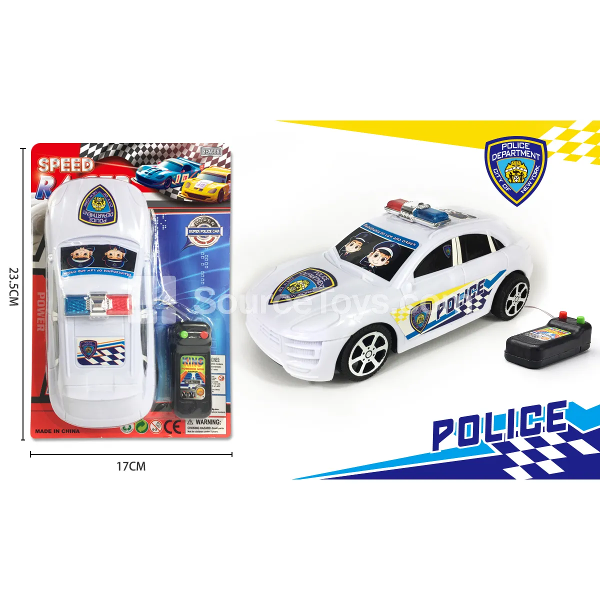 Wired Control Police Car (6817B)