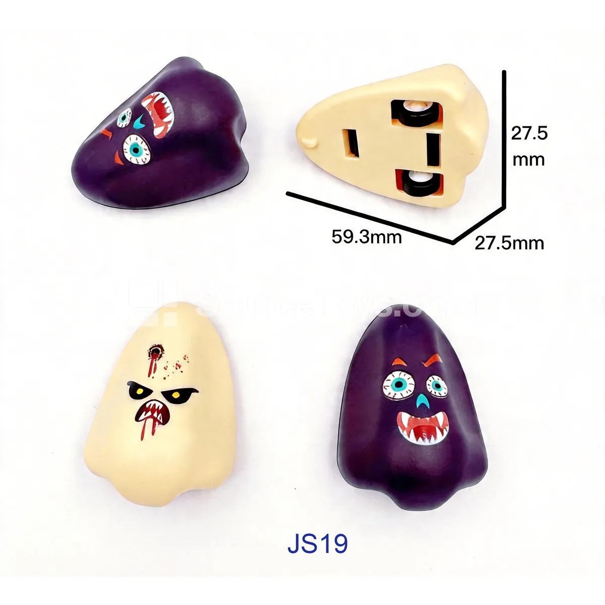 Halloween Funny Nose Pull-Back Car with UV Print (JS19) Halloween Funny Nose Pull-Back Car with UV Print (JS19)