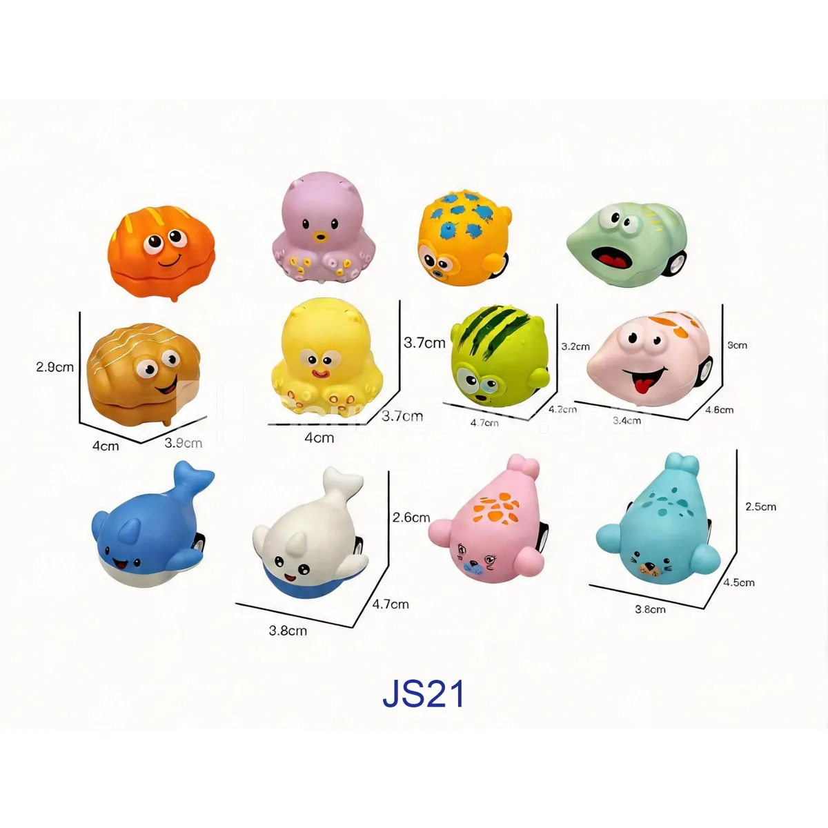 Cartoon Mini Ocean Animal Pull-Back Cars, 6 Assorted Designs, 12 Colors (JS21) Cartoon Mini Ocean Animal Pull-Back Cars, 6 Assorted Designs, 12 Colors (JS21)