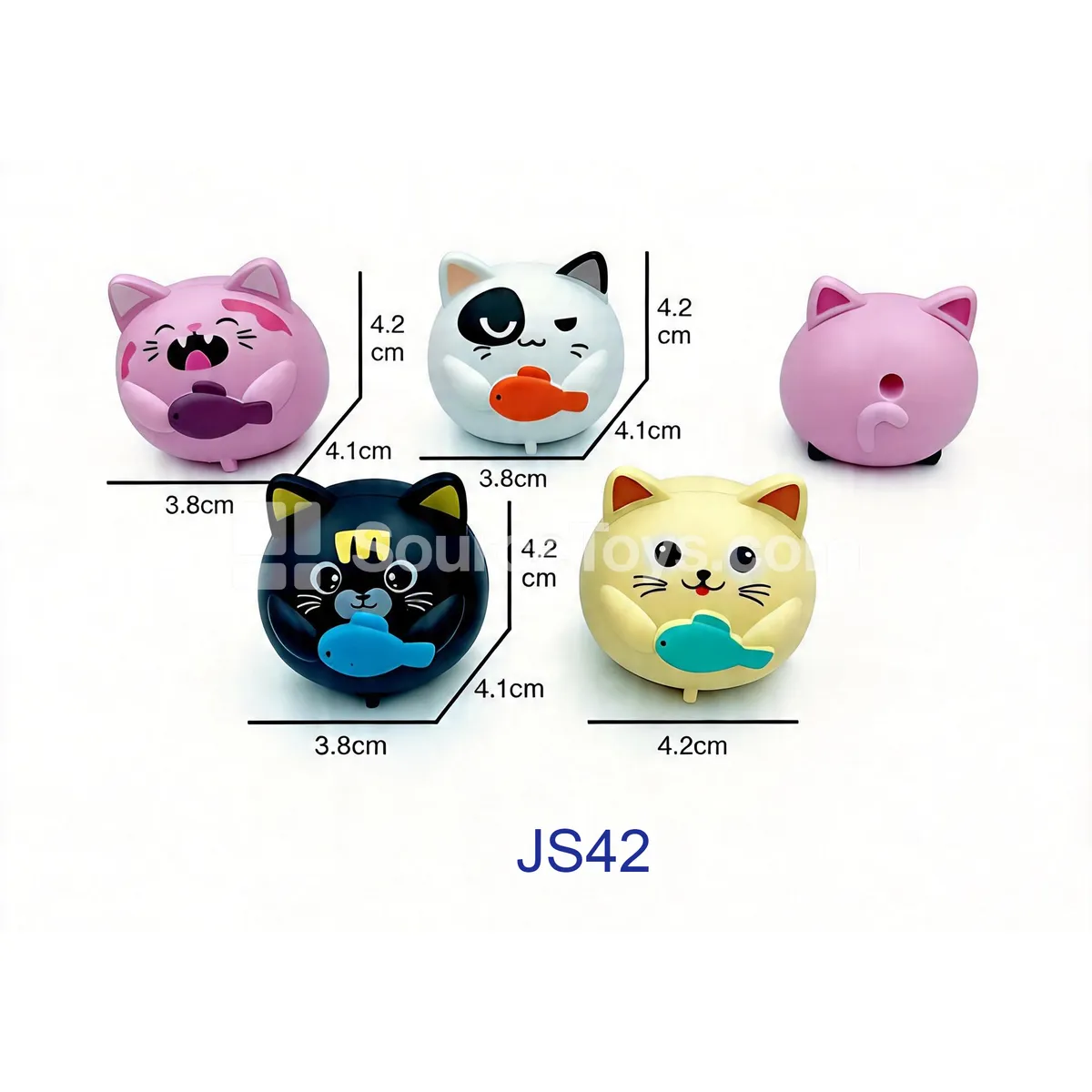 Cat Catching Fish Pull-Back Toy Car (JS42) Cat Catching Fish Pull-Back Toy Car (JS42)