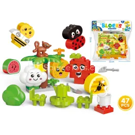 Vegetable Farm Building Block Set, 47 Pieces (JS618B1-1) Vegetable Farm Building Block Set, 47 Pieces (JS618B1-1)