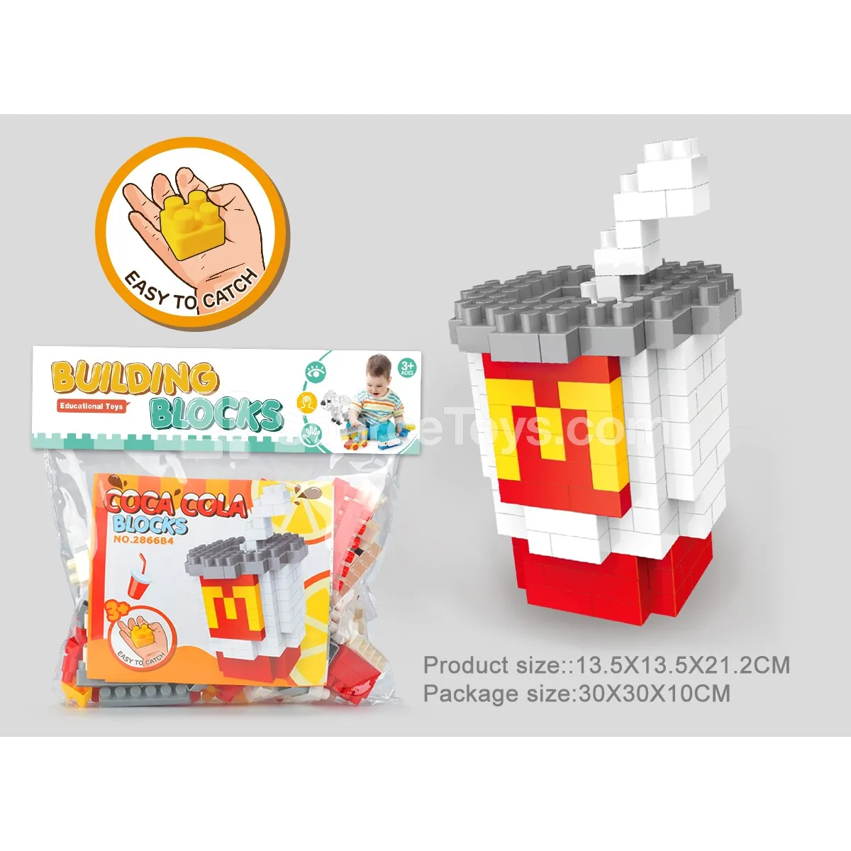 Large Building Blocks Set, 169 Pieces (2866B4) Large Building Blocks Set, 169 Pieces (2866B4)