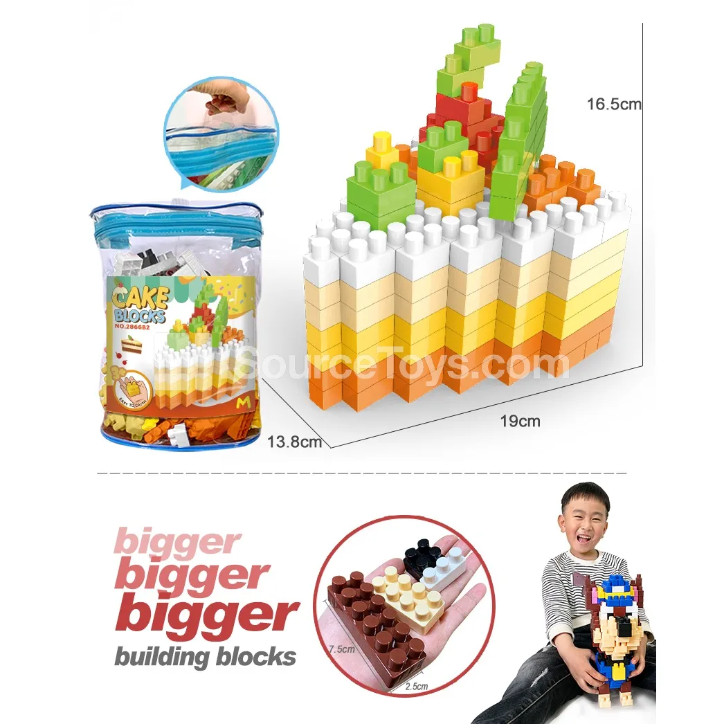 Cake Building Blocks Set, 143 Pieces (2866C2) Cake Building Blocks Set, 143 Pieces (2866C2)